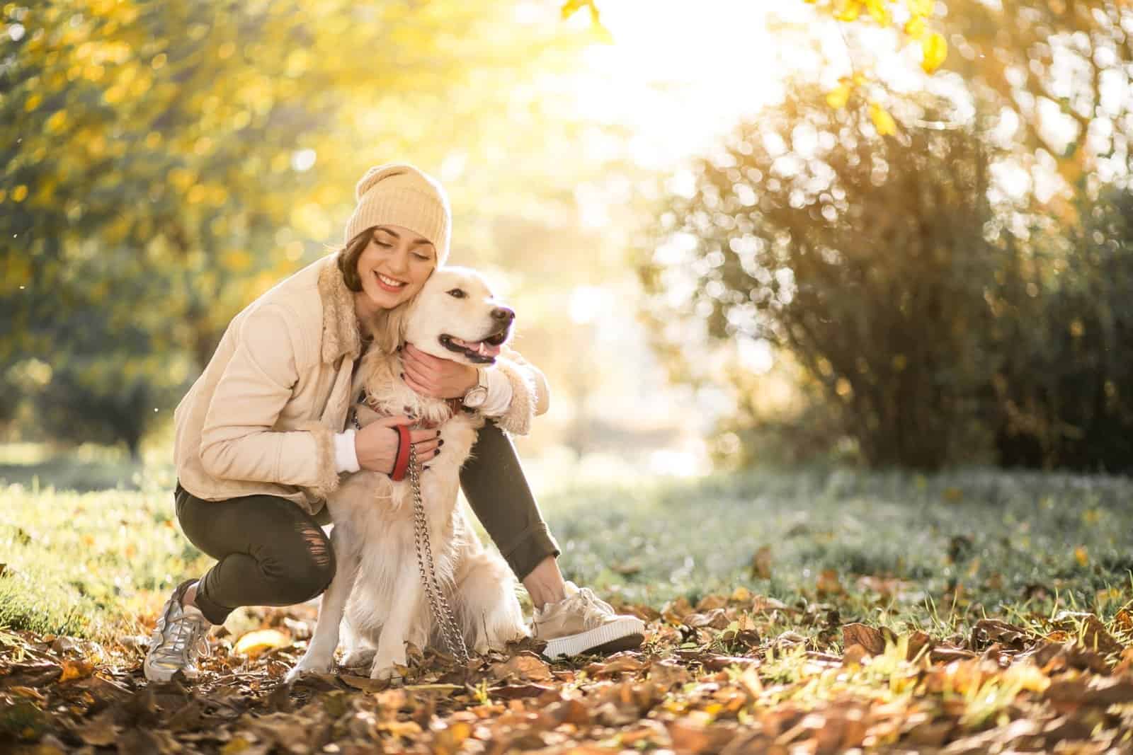 Dog owner with a Himalayan dog chew